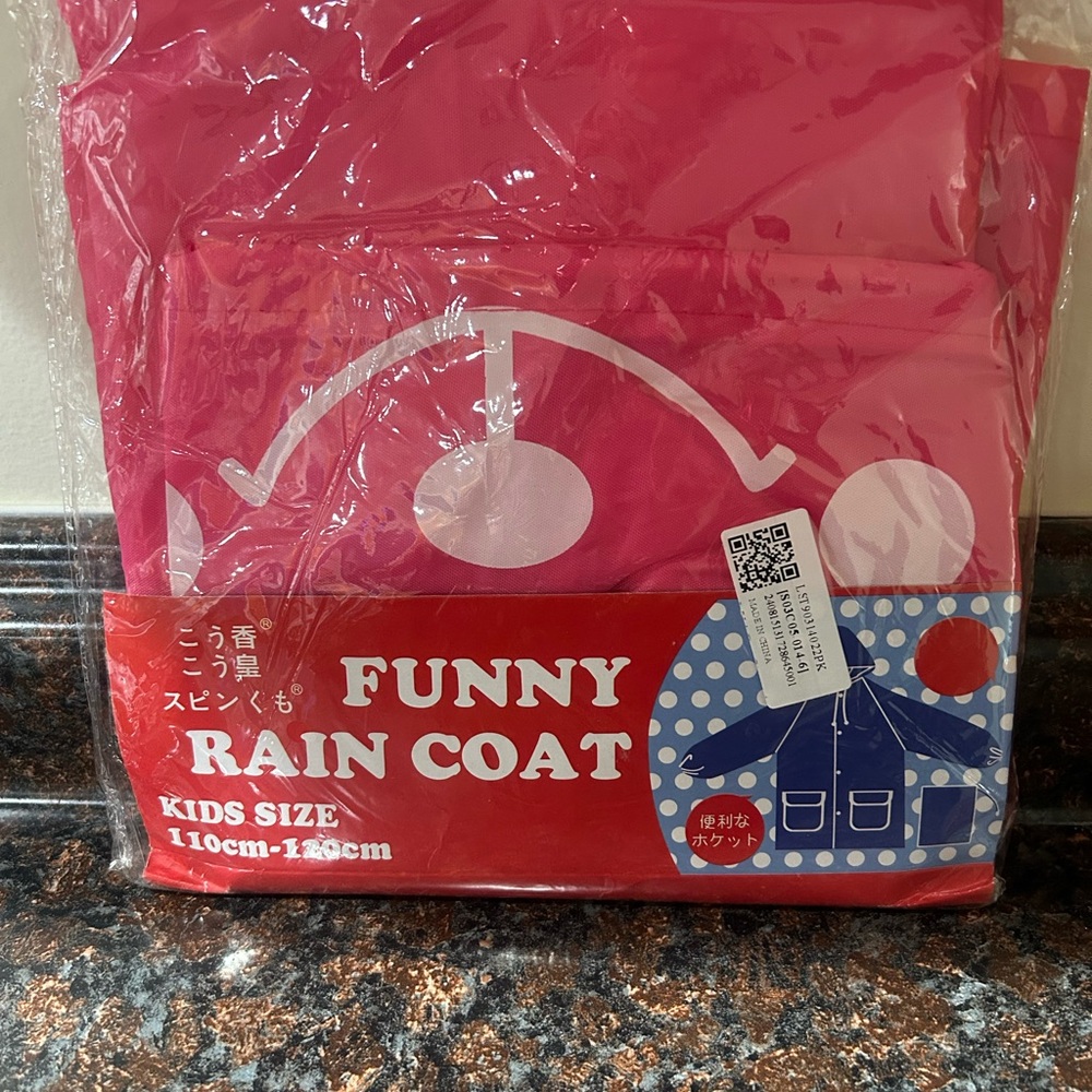 Linda Linda Pink Funny Rain Coat
